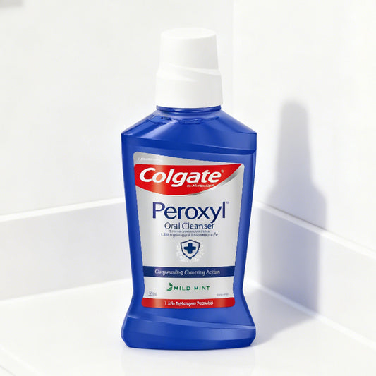 Colgate Peroxyl Mouth Sore Rinse Antiseptic Mouthwash for Oral Wound Care