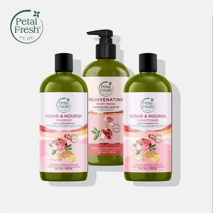 Petalfresh PURE Ginger & Rosewater Shampoo & Conditioner