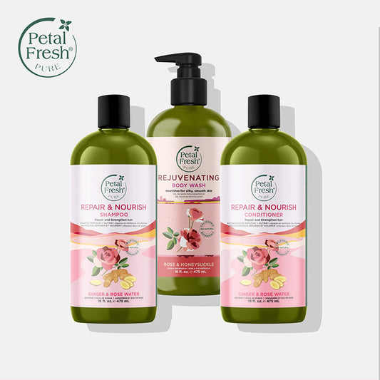 Petalfresh PURE Ginger & Rosewater Shampoo & Conditioner