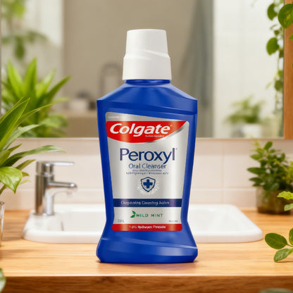 Colgate Peroxyl  Mouth Sore Rinse Antiseptic Mouthwash for Oral Wound Care